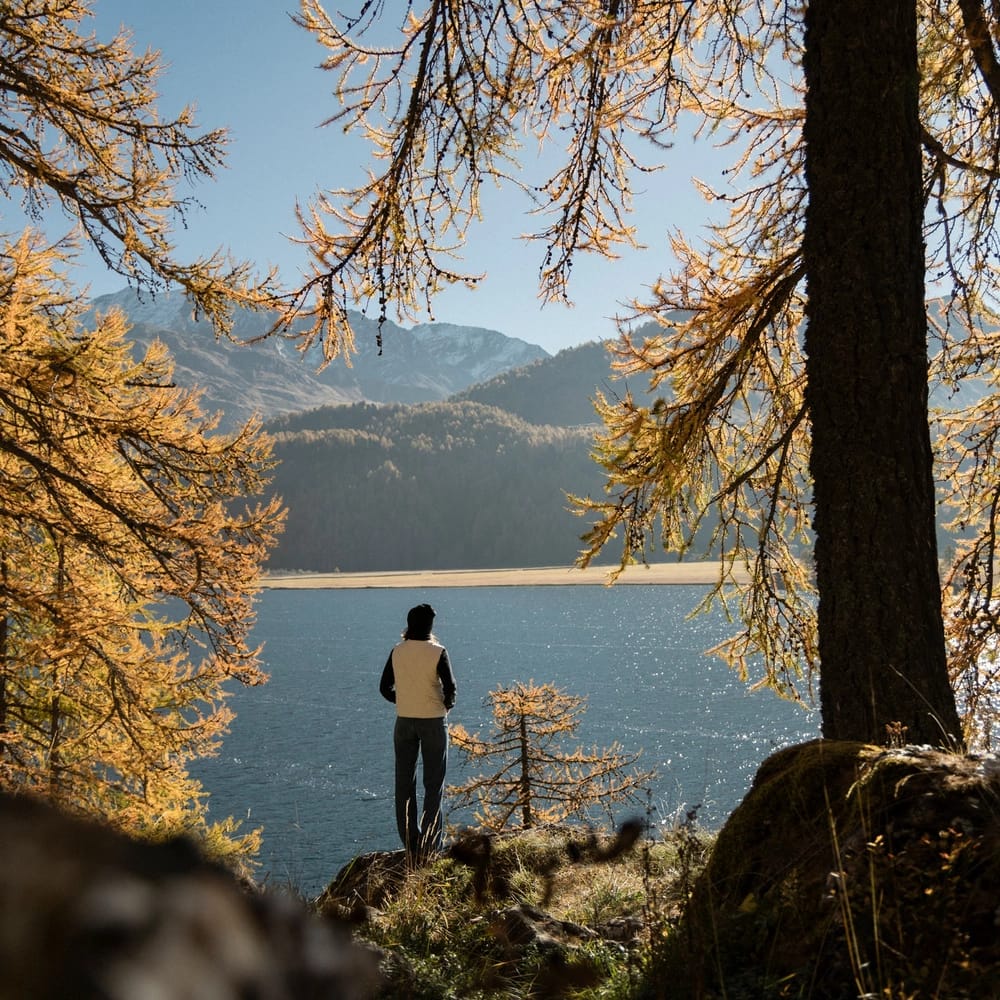 Sicht auf Silsersee
