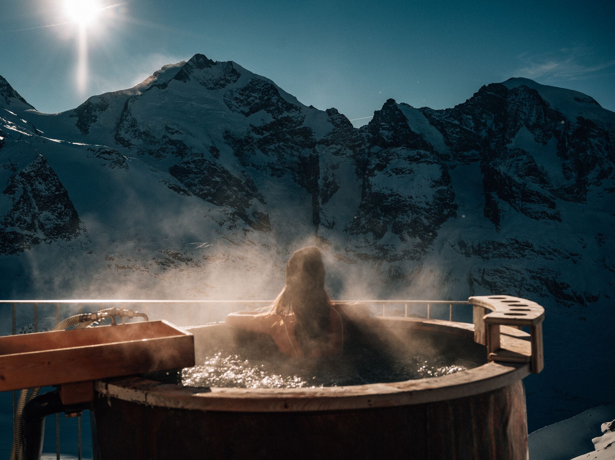 Diavolezza Jacuzzi auf 3000 m
